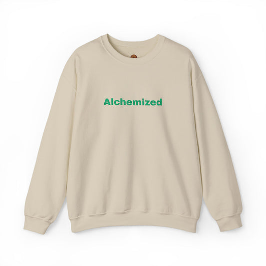 Alchemized gold script Embroidered Sweatshirt