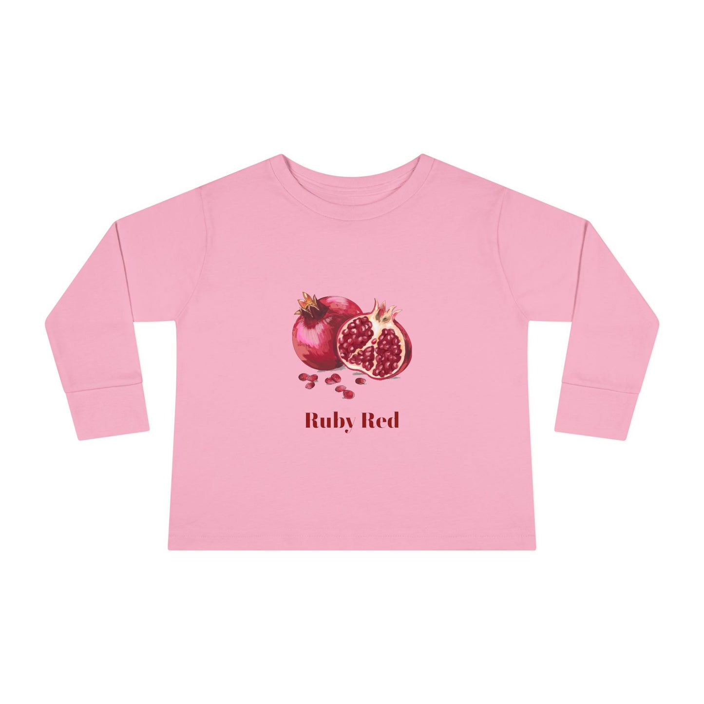 Pomegranate Illustration Toddler Long Sleeve