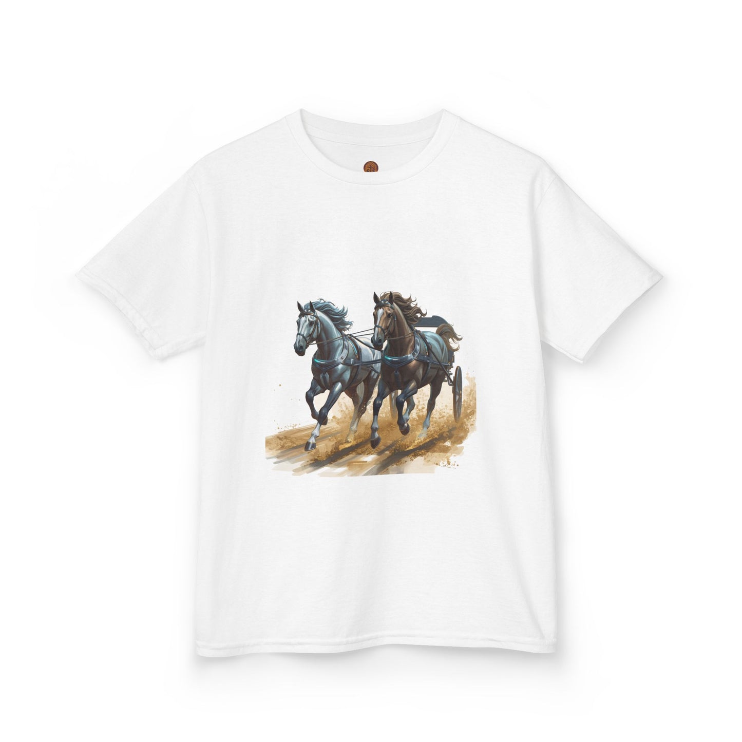 Vintage Horse Chariot Illustration Tee