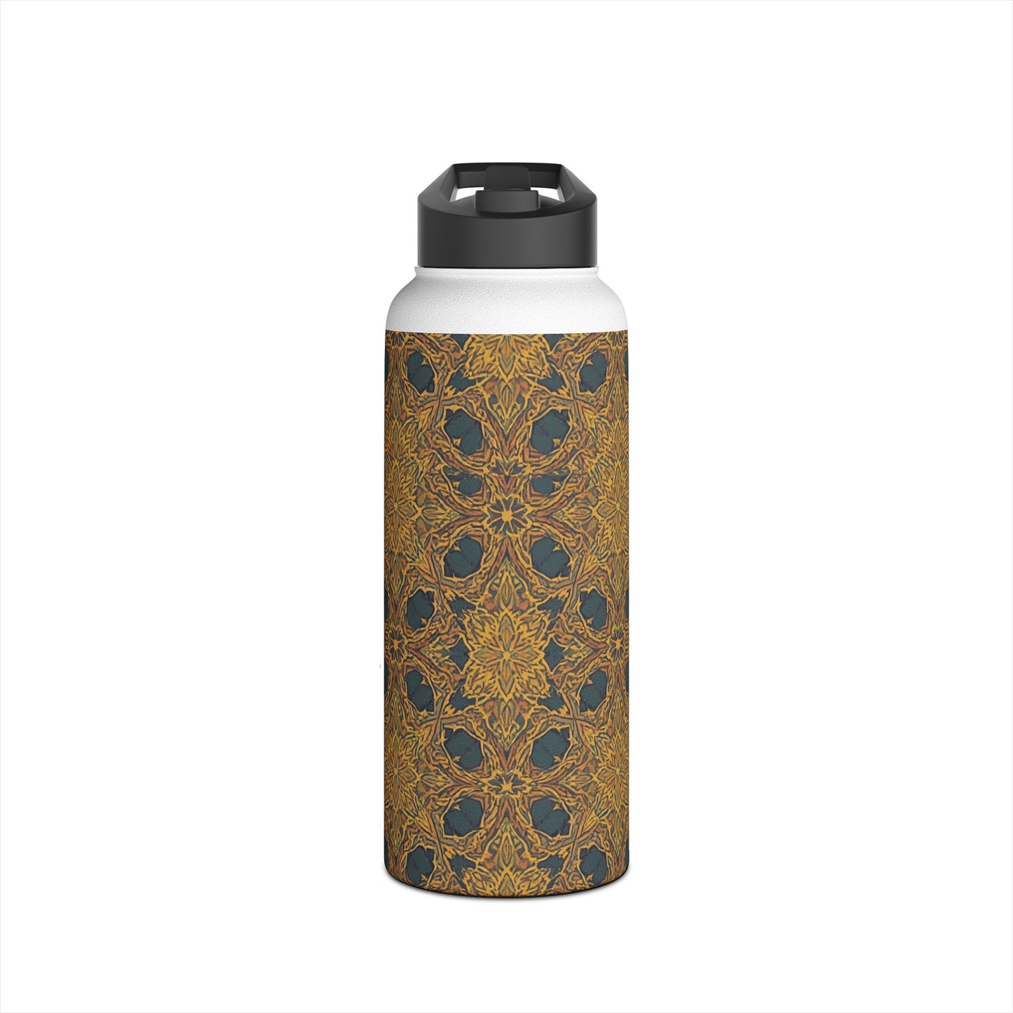 Mandala Gold Pattern Stainless Steel Water Bottle