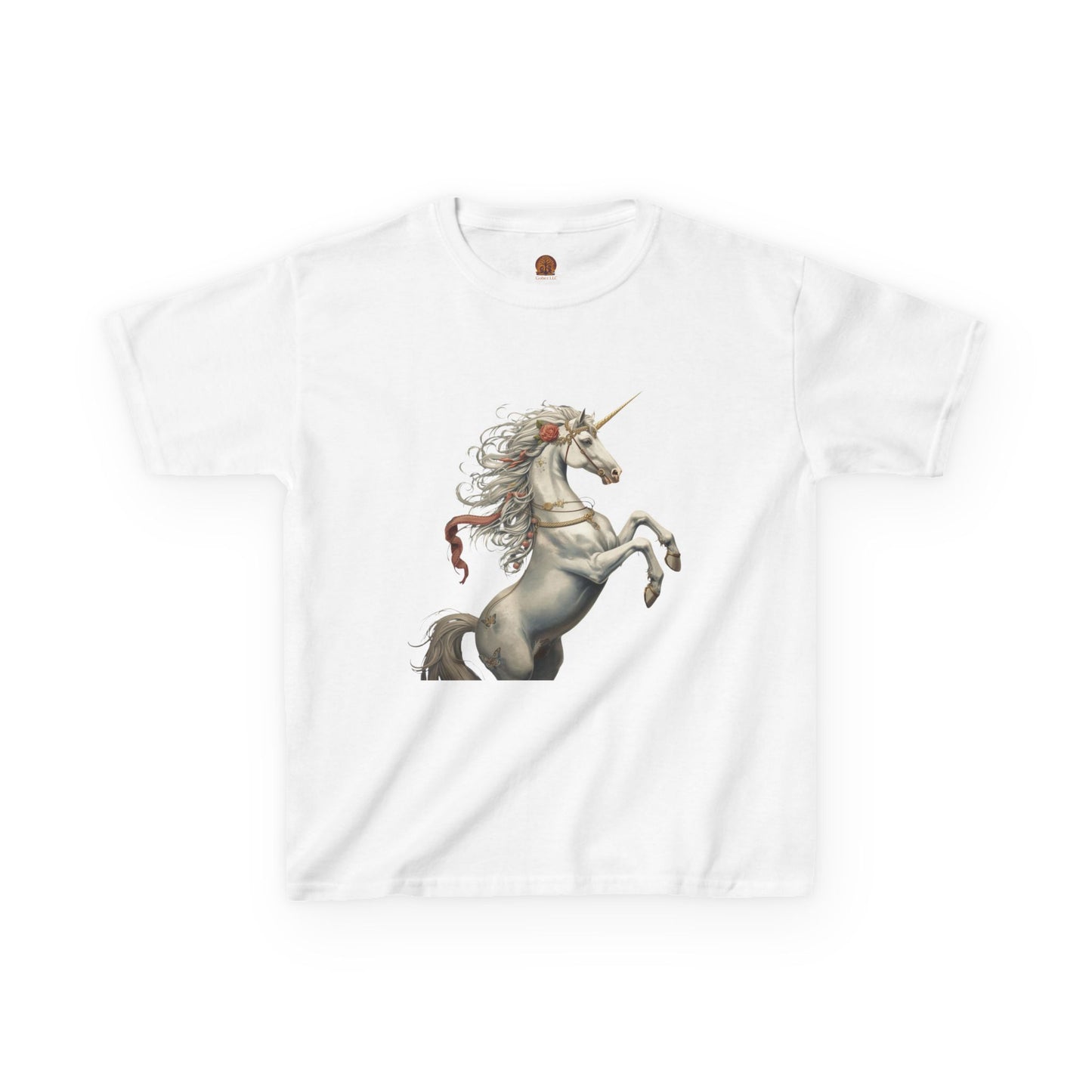 Rearing Magical Unicorn Graphic Kid T- Shirt