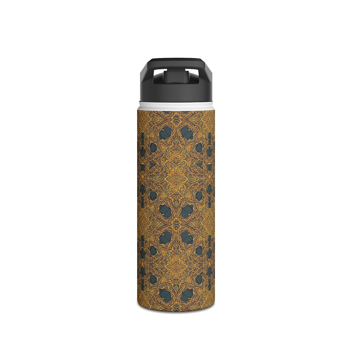 Mandala Gold Pattern Stainless Steel Water Bottle