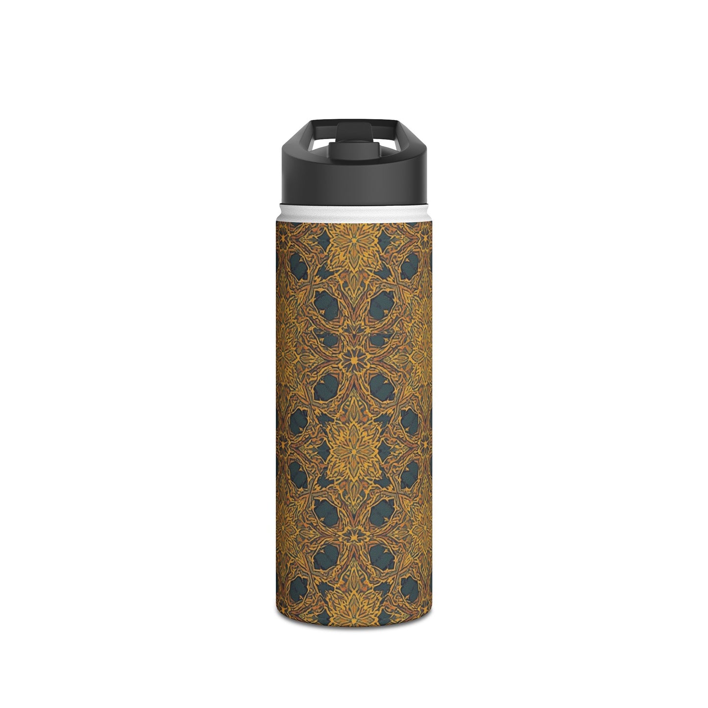 Mandala Gold Pattern Stainless Steel Water Bottle