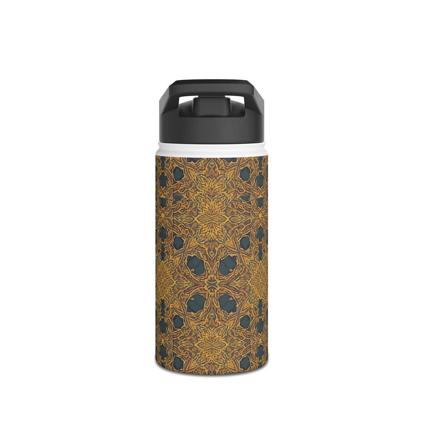 Mandala Gold Pattern Stainless Steel Water Bottle