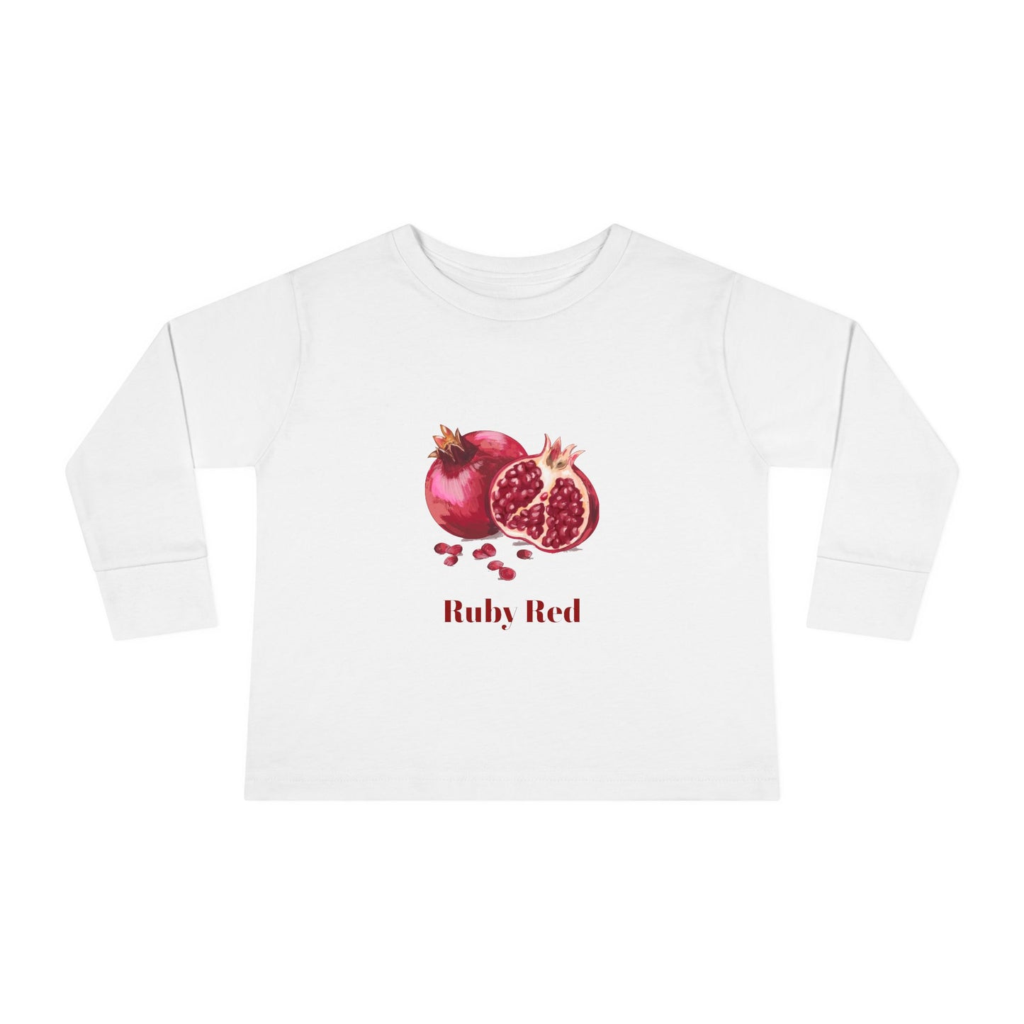 Pomegranate Illustration Toddler Long Sleeve