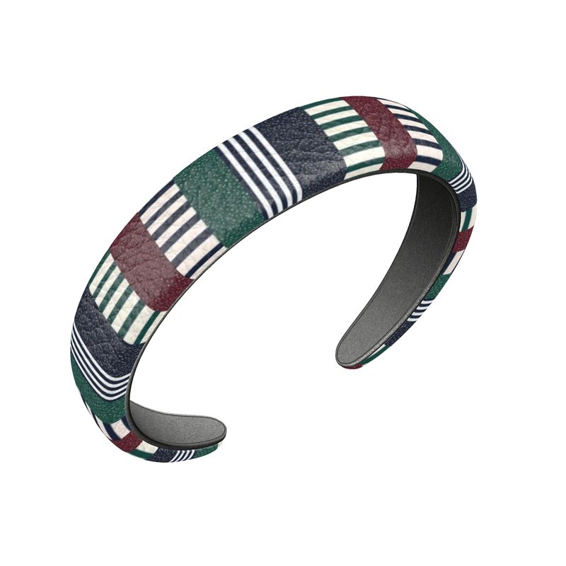 Refined Stripe Leather Headband for Kids