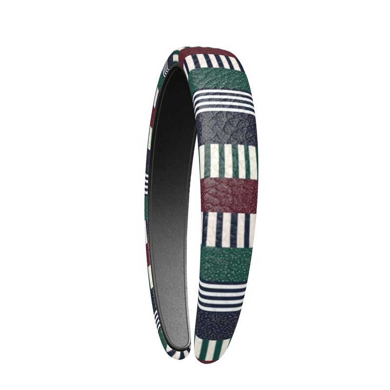 Refined Stripe Leather Headband for Kids