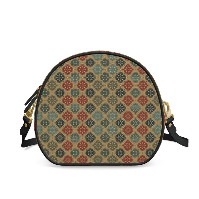 Moroccan Heritage Round Leather Bag