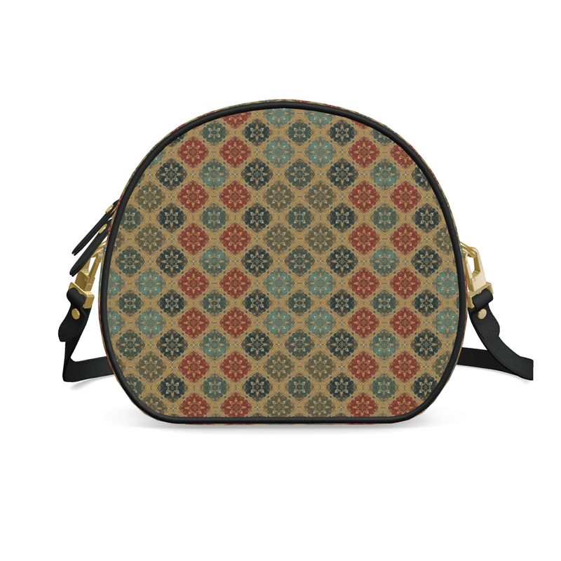 Moroccan Heritage Round Leather Bag