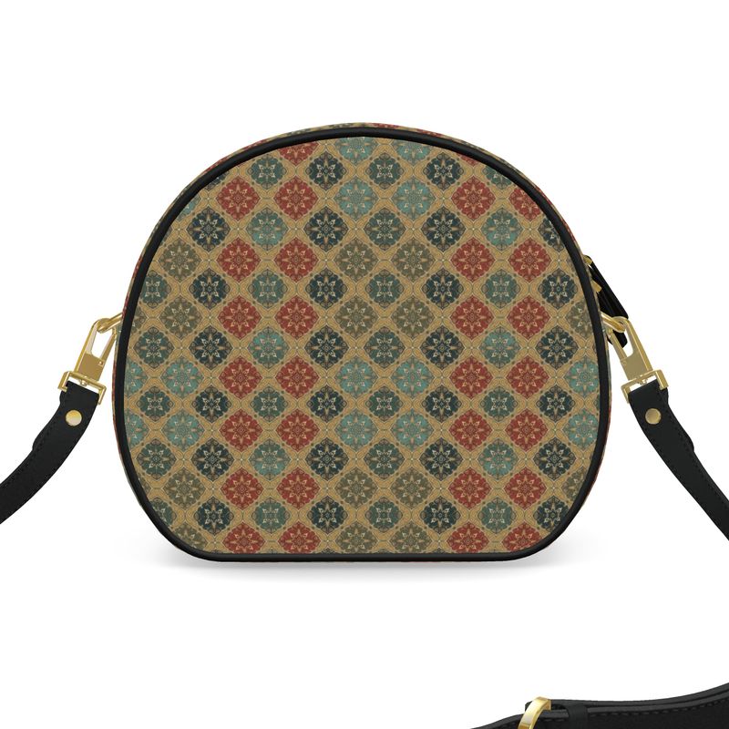 Moroccan Heritage Round Leather Bag