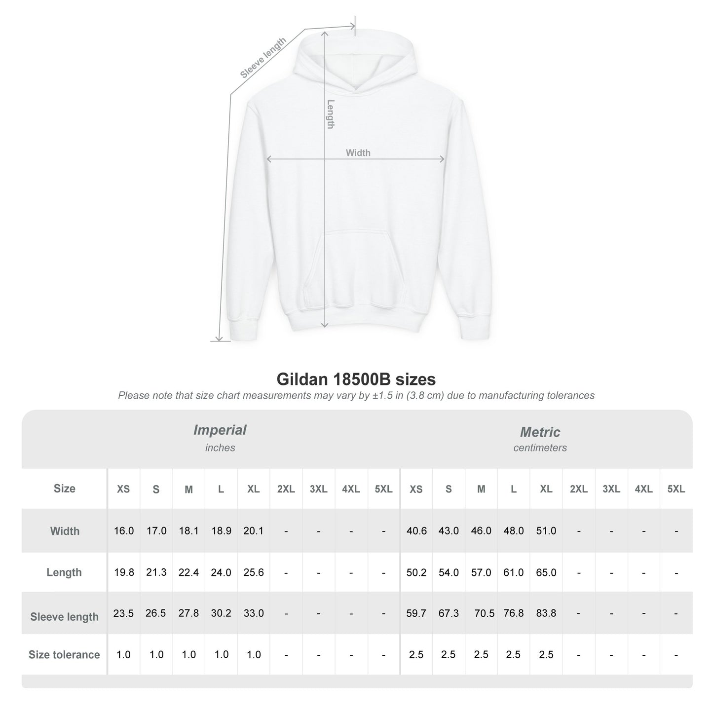 Gobez Embroidered Logo Youth Hoodie
