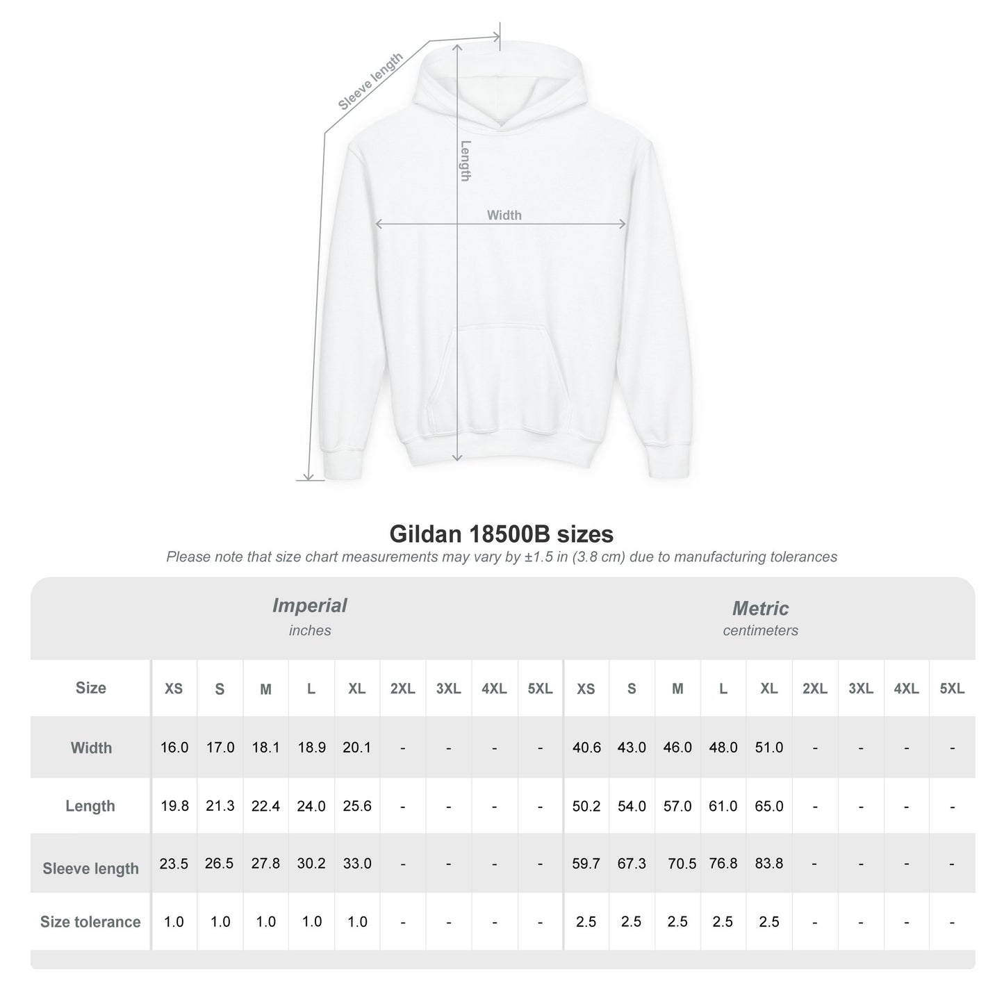 Gobez Embroidered Logo Youth Hoodie
